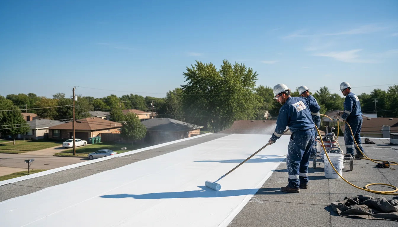 Commercial roof coating in Suisun City, CA near me